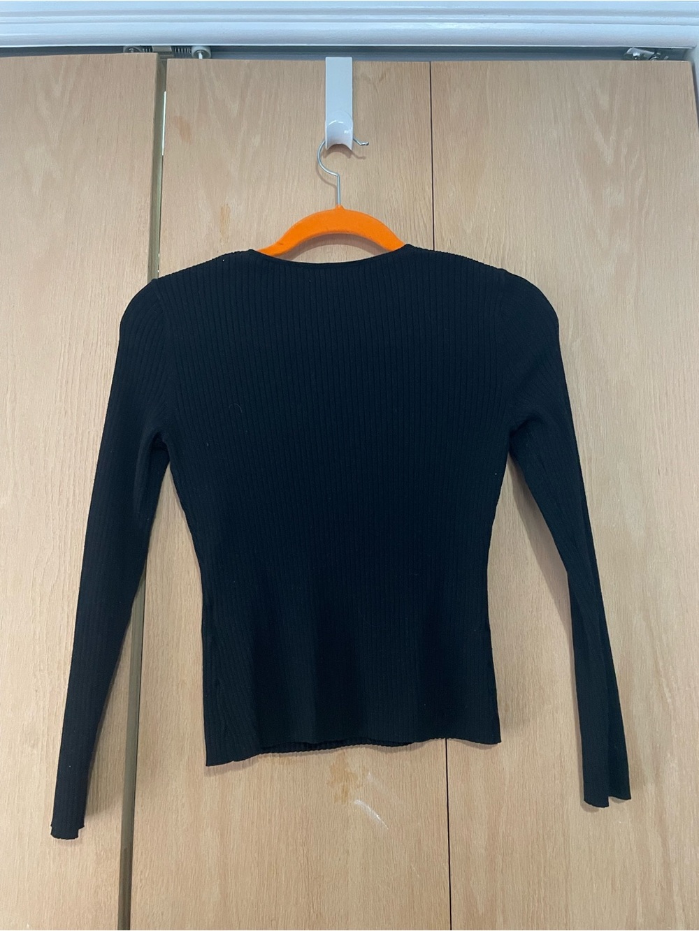 Black Ribbed Long Sleeve - Picture 2 of 4